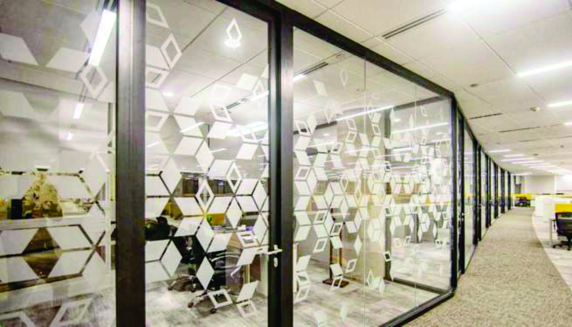 Adani Group HQ Shantigram — glass film across 24 floors
