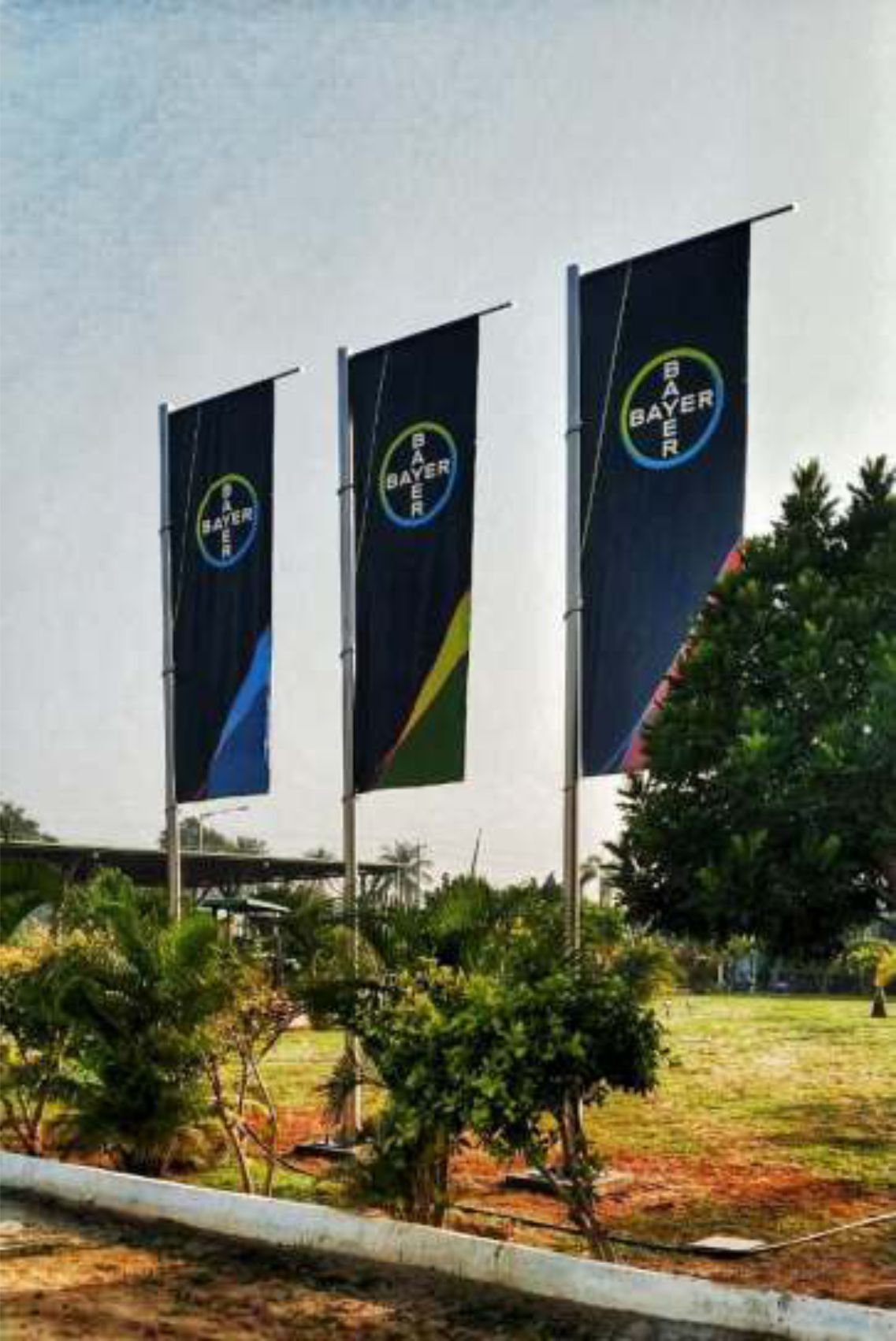 Bayer · Monsanto — Site signage · Detail